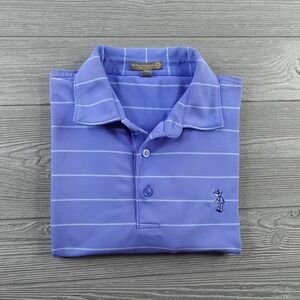 Peter Millar Summer Comfort Polo Shirt Mens Large Country Club of Fairfield